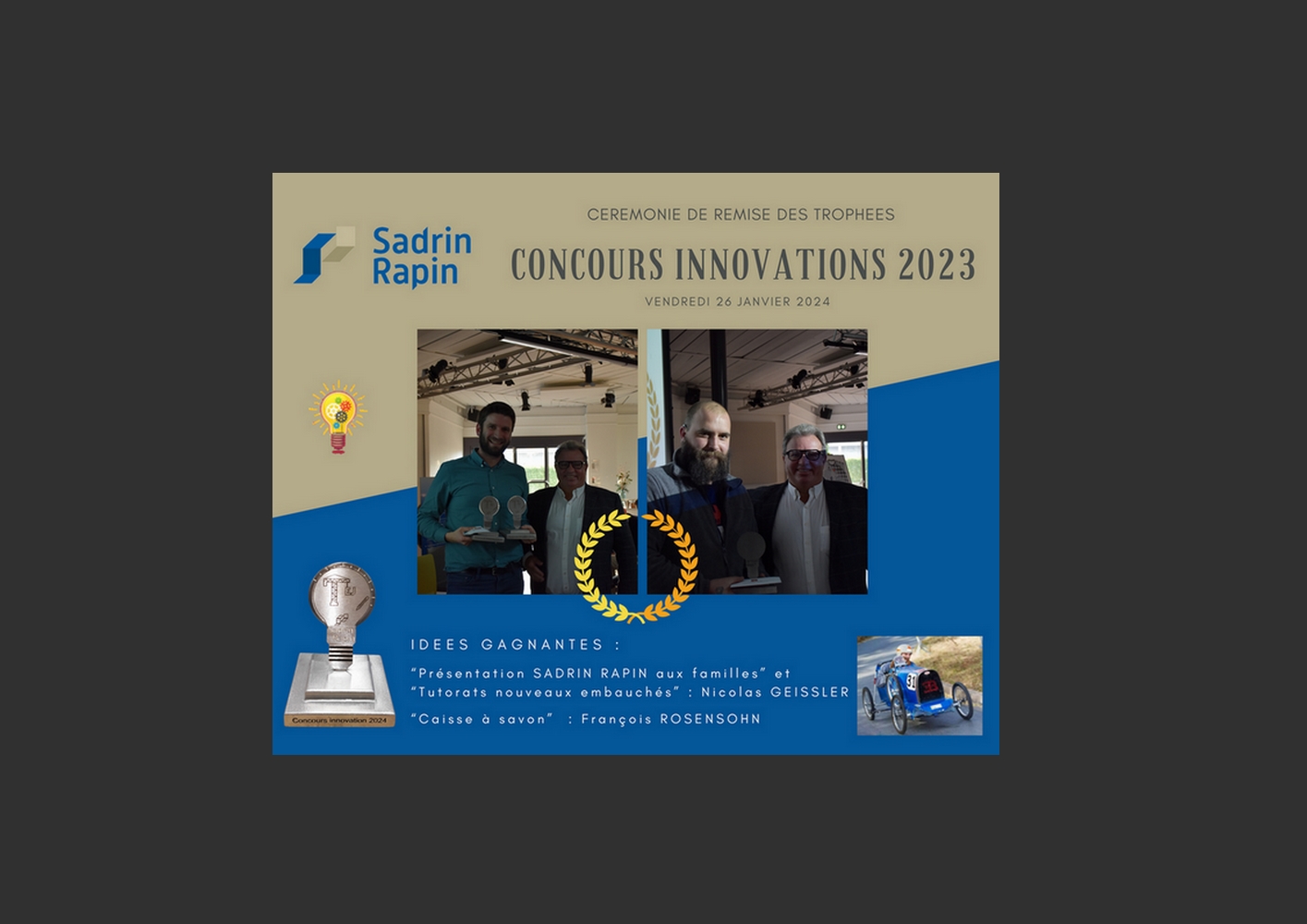 CONCOURS INNOVATION 2023 – JANVIER 2024